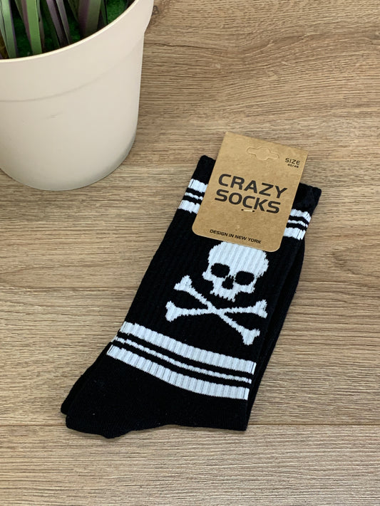 Calzini Crazy Socks Teschio col. Nero