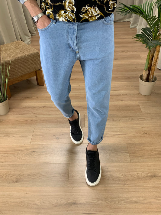 Jeans Aycon basic regular col. Denim