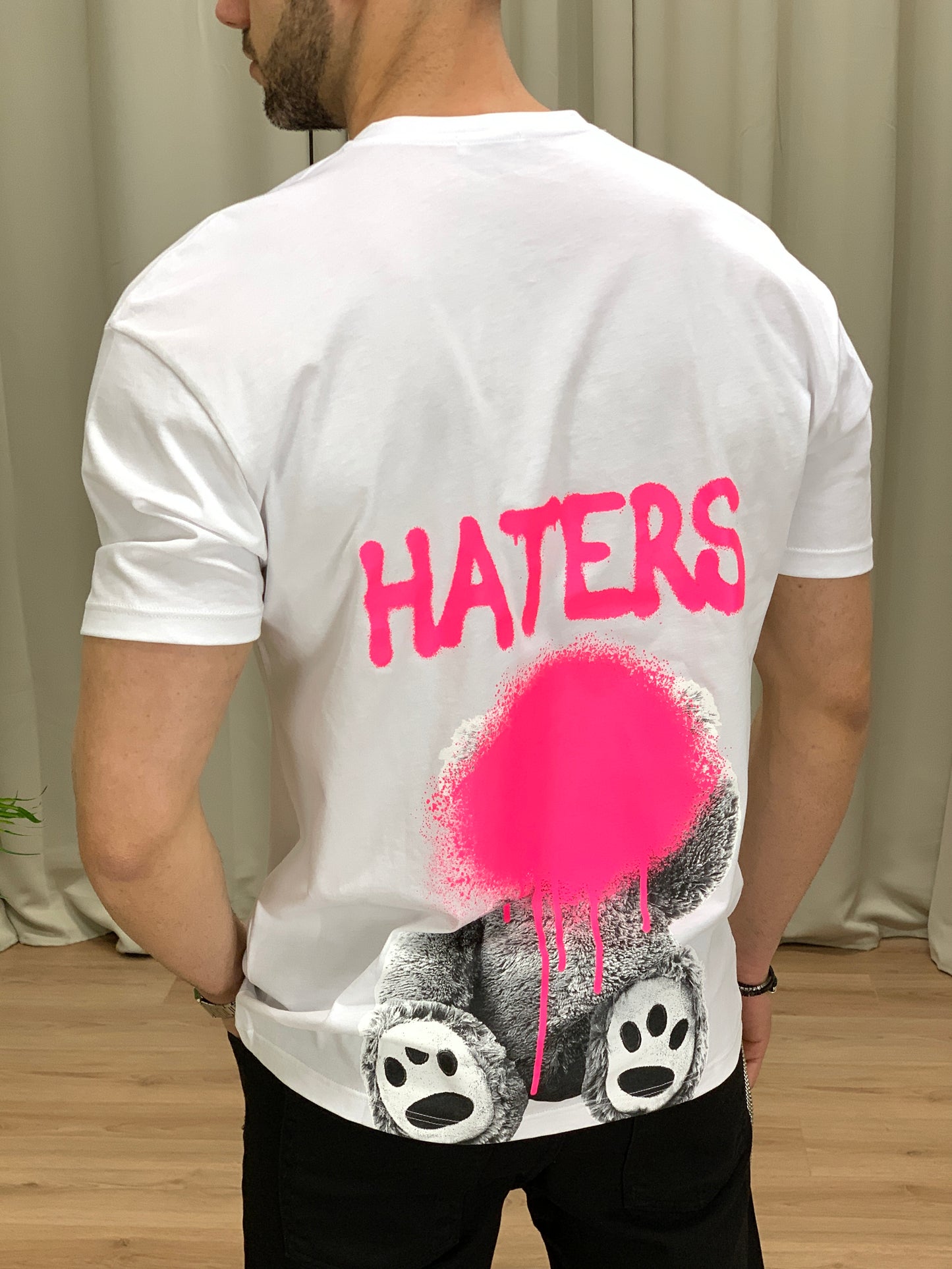 T-shirt Orsetto Haters Spray col. Bianco