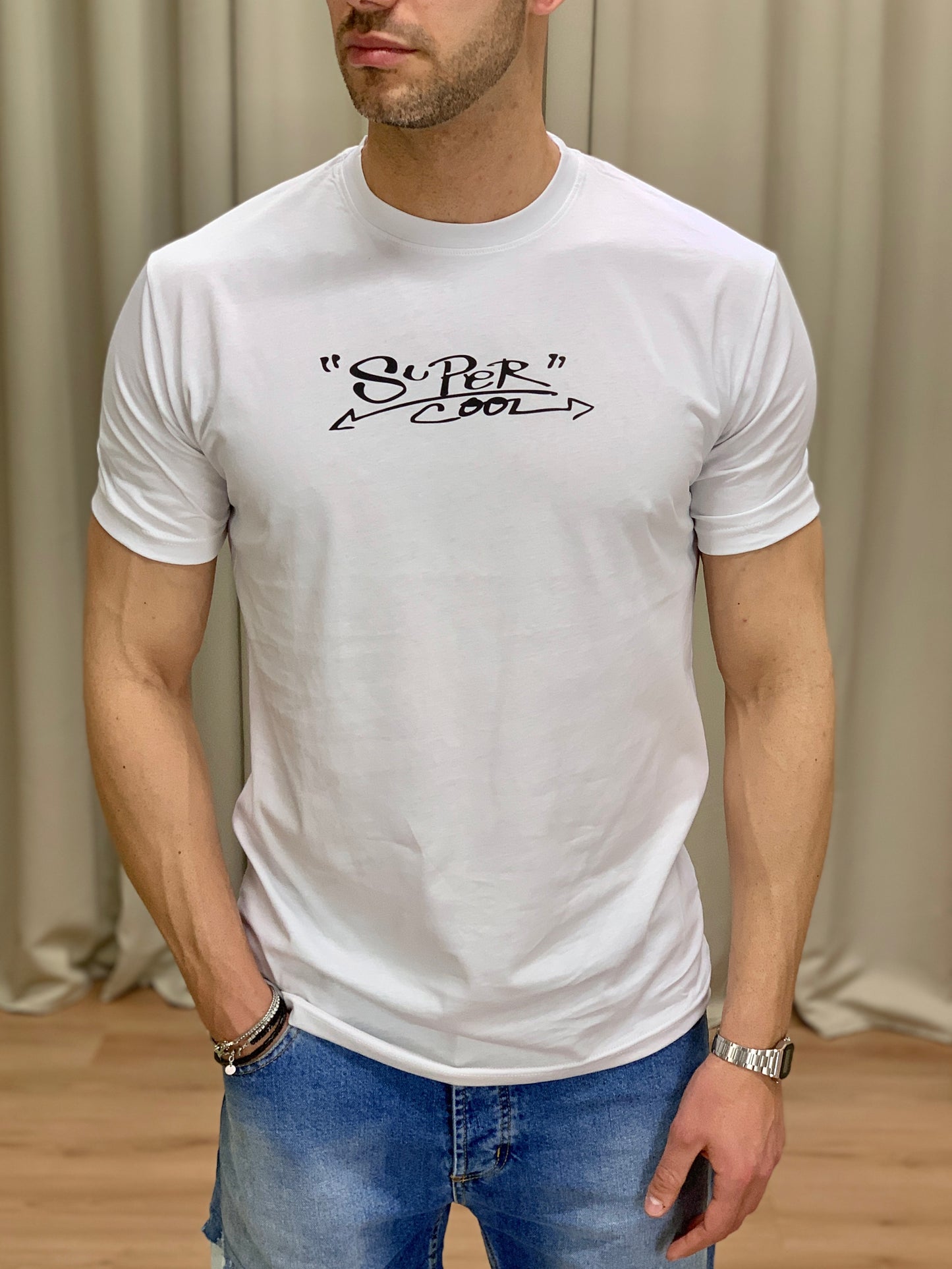 T-shirt Super Cool col. Bianco