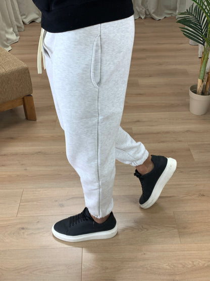 Pantalone Tuta basic Felpato col. Grigio